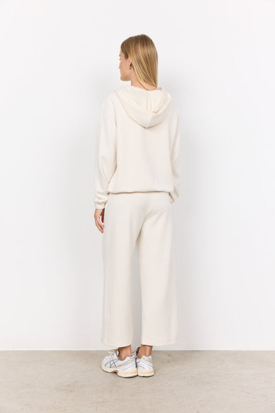 Soyaconcept 'Banu' Zip Front Hoodie - Cream