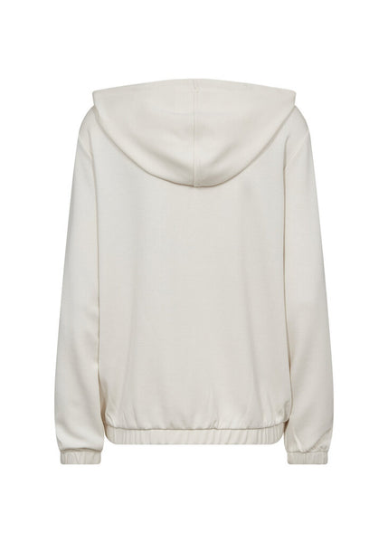 Soyaconcept 'Banu' Zip Front Hoodie - Cream