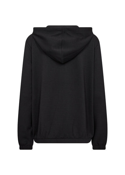 Soyaconcept 'Banu' Zip Front Hoodie - Black