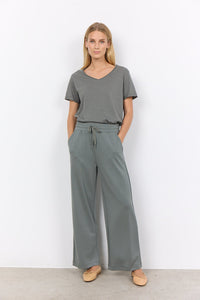 Soyaconcept 'Banu' Wide Leg Pants - Misty Green