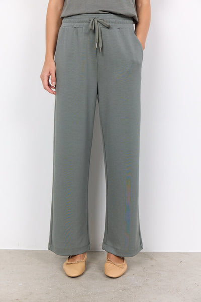 Soyaconcept 'Banu' Wide Leg Pants - Misty Green