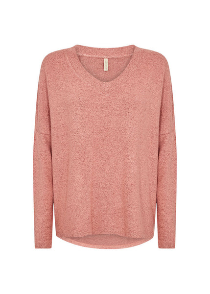 Soya Concept 'Biara' V-Neck Top - Blush