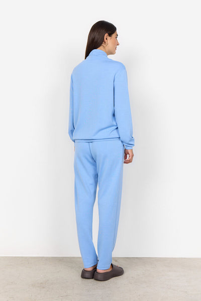 Soyaconcept 'Banu' High Drawstring Neck Sweatshirt - Air Blue