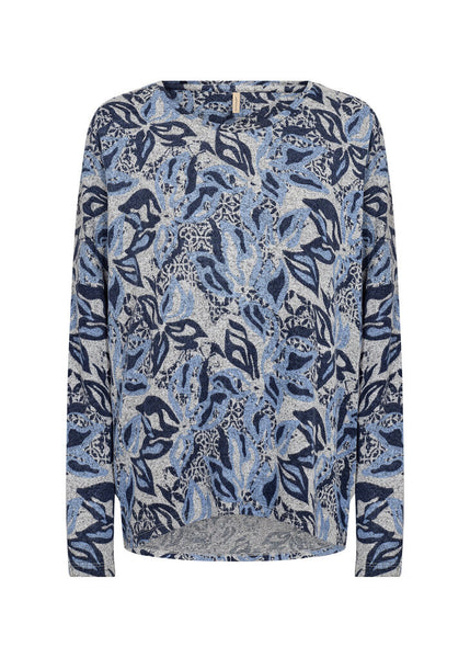 Soyaconcept 'Biara' Abstract Print Top - Air Blue