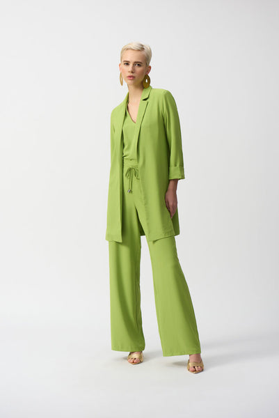 Joseph Ribkoff 232275 Long Notched Blazer - Greenery