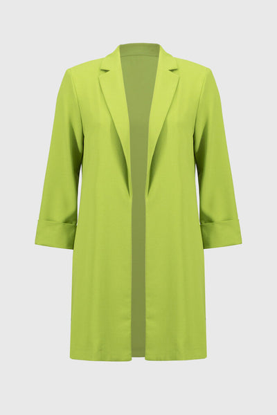 Joseph Ribkoff 232275 Long Notched Blazer - Greenery