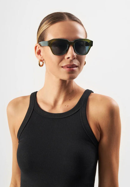 Eco Shades 'Grande' Sunglasses - Transparent Green