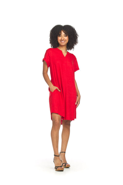 Papillon Linen Blend T-Shirt Dress