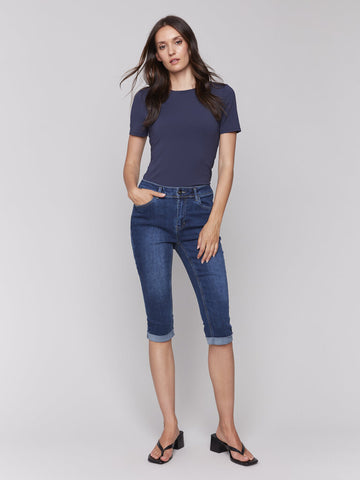 Charlie B Denim Pedal Pusher