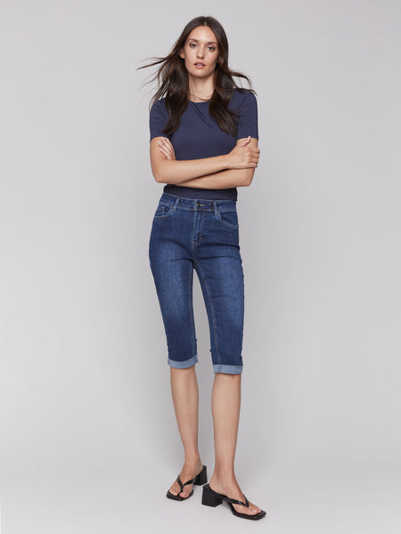 Charlie B Denim Pedal Pusher