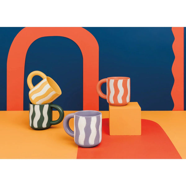 Danica Groovy Mug - Tangerine