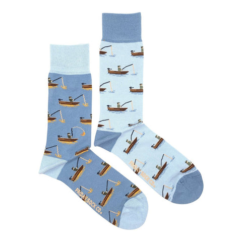 Friday Sock Co. Men's Fish & Fisherman Socks