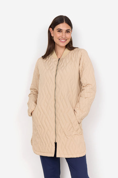 Soyaconept 'Fenya' Quilted Jacket - Sand