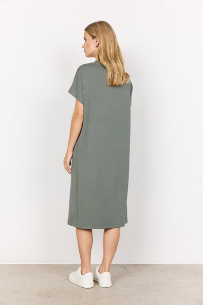 Soyaconcept 'Banu' V-Neck Midi Dress - Misty