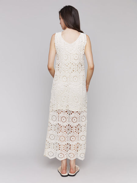 Charlie B Cotton Crochet Maxi Dress