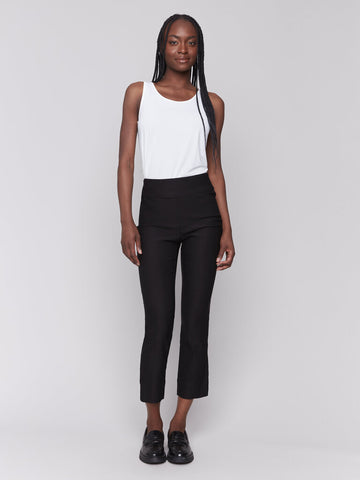 Charlie B Capris with Slit at Hem