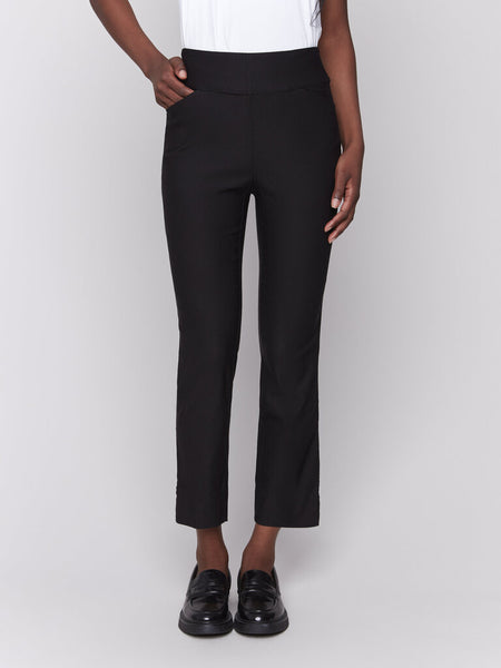 Charlie B Capris with Slit at Hem