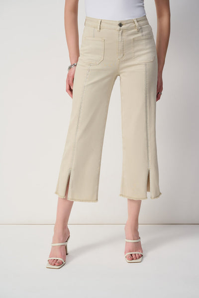 Joseph Ribkoff 251901 Embellished Seam Culotte Jeans