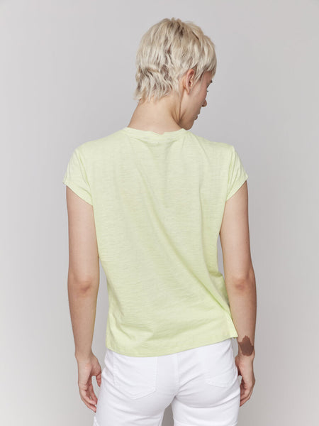 Charlie B Chest Pocket Tee - Keylime