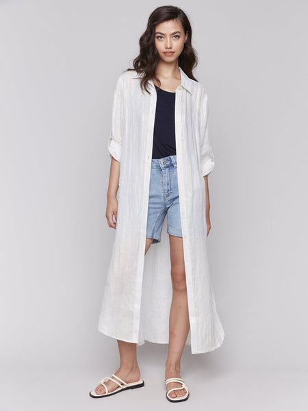 Charlie B Foil Print Duster Dress
