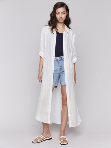 Charlie B Foil Print Duster Dress