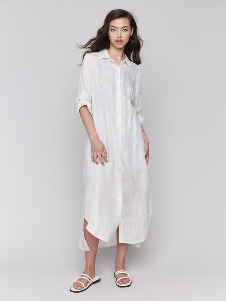 Charlie B Foil Print Duster Dress