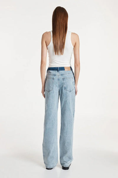 Madison the Label 'Dakota' Two-Tone Jeans