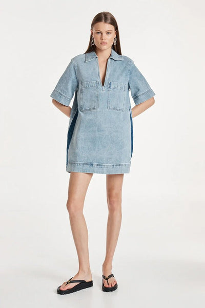 Madison the Label 'Tara' Two-Tone Mini Dress