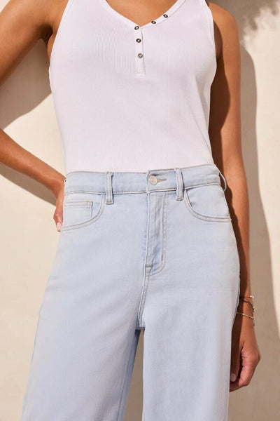 Tribal 'Brooke' High Rise Wide Leg Jeans