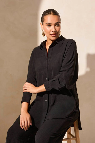 Tribal Airflow Raglan Sleeve Button Front Shirt