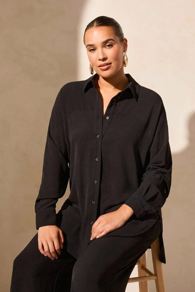 Tribal Airflow Raglan Sleeve Button Front Shirt