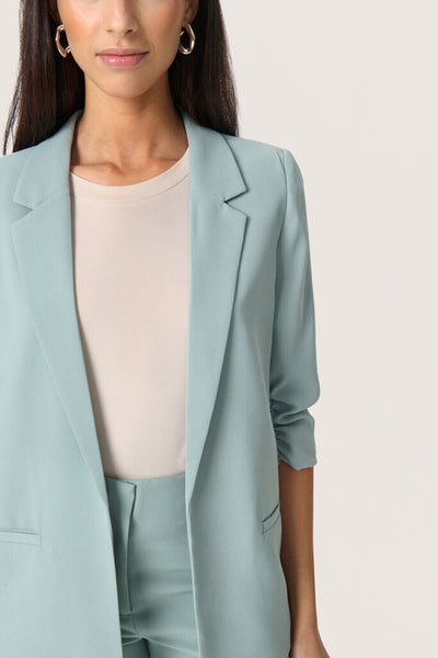 Soaked in Luxury 'Shirley' Blazer - Silver Blue