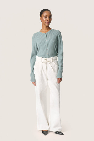 Soaked in Luxury 'Spina' Cardigan - Silver Blue