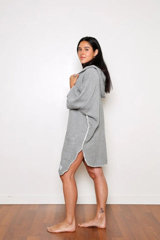 Tofino Towel 'Cocoon' Poncho - Grey