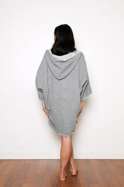 Tofino Towel 'Cocoon' Poncho - Grey