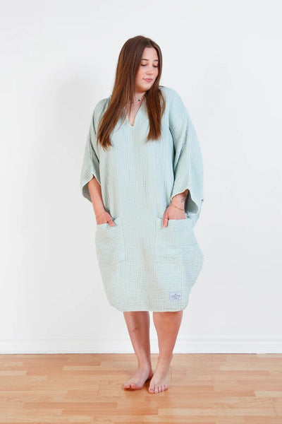 Tofino Towel 'Cocoon' Poncho - Sage