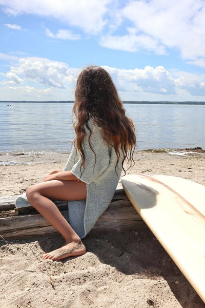 Tofino Towel Kids 'Pebble' Poncho - Sage