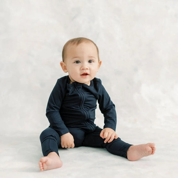 Little Lott Bamboo Romper - Navy