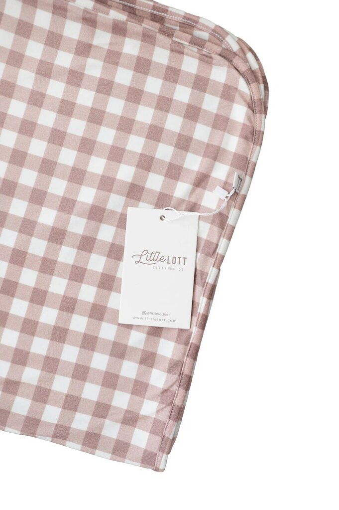 Little Lott 'Everything' Blanket - Brown Gingham
