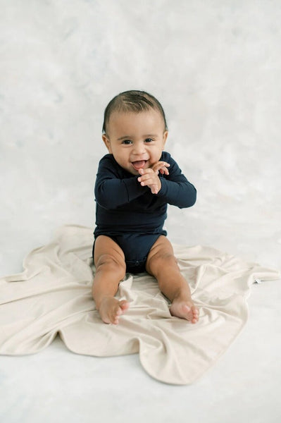 LIttle Lott Bamboo Bodysuit - Navy