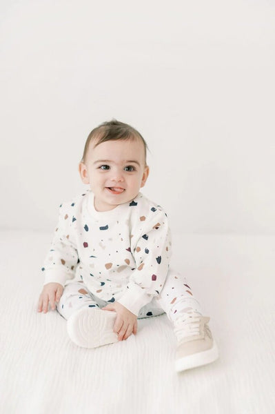Little Lott French Terry Crewneck - Terrazzo