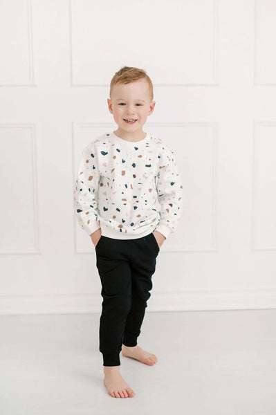 Little Lott French Terry Crewneck - Terrazzo
