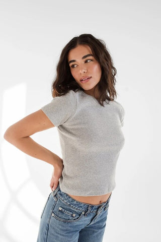 Dailystory 'Zoe' Rib Tee