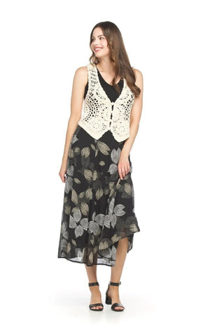 Papillon Soutache Button Front Vest