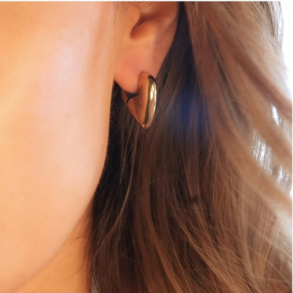 Hackney Nine 'Alperton' Heart Shaped Earrings
