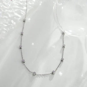 Hackney Nine 'Bexley' Square Bead Dainty Chain Necklace