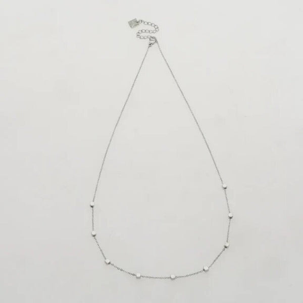 Hackney Nine 'Bexley' Square Bead Dainty Chain Necklace