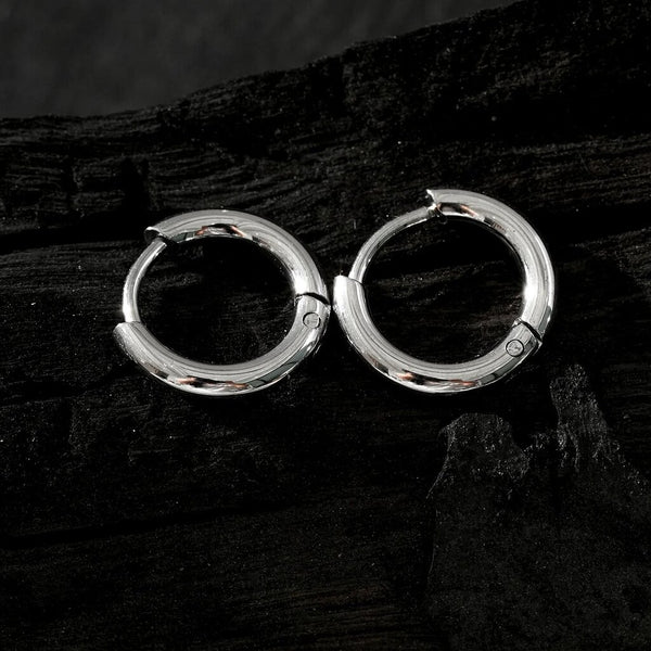 Hackney Nine 'Bianca' Classic Everyday Hoops - Silver