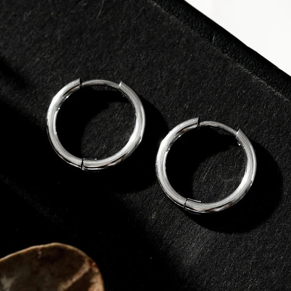 Hackney Nine 'Bianca' Classic Everyday Hoops - Silver