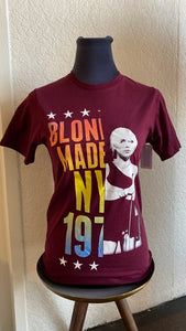 Blondie NY Maroon Band Tee